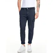 Replay 1100000002199 "JAAN", Herren, Gr. 33, Länge 34, blau, Web, Obermaterial: 91% Baumwolle, 6% Elastomultiester, 3% Elasthan, slim fit lang, Hosen 1100000002199, Hyperflex