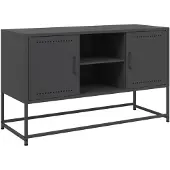 vidaXL Highboard Schwarz 36x39x123 cm Stahl