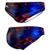 Turbo Red Blue Fire Badeslip