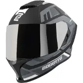 Bogotto Phantom Codex Schwarz Grau Weiß Fiberglass Integralhelm Größe L