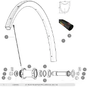 Mavic Ksyrium Pro Carbon Sl Tubular Disc Vorderradfelge