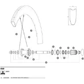 Mavic Comete Pro Carbon Sl Tubular Rear Felge
