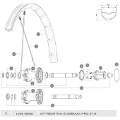Mavic E-deemax Pro Hinterradfelge