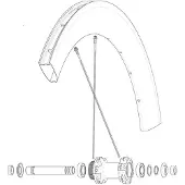 Mavic Kit 2 Front/rear Comete Pro Carbon Ust Speichen