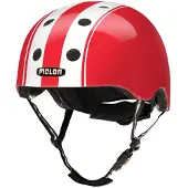 Melon Fahrradhelm, 30% leichter, mit Fidlock-Magnetschnalle, 12 Lufteinlässe, Rot/Weiß, XL
