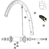 Mavic Ksyrium Pro Exalith 17c Vorderradfelge