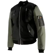 Helstons H-Bomb Motorrad Textiljacke, schwarz/grün, 4XL