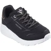 SKECHERS Uno Lite Black Knit/ White Größe EU 39
