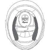 AGV X3000 Wangenpolster