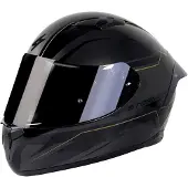 Stormer Zs-601 Star Integralhelm Schwarz XS Schwarz XS