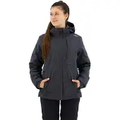 CMP Woman Jacket Zip Hood Detachbl Titanio 46