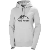 Helly Hansen Hoodie Damen Nord Graphic Pullover Grey Melange-M