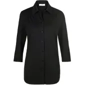 Peter Hahn Jersey-Bluse 3/4-Arm schwarz, 40