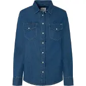 Pepe Jeans für Damen. PL304894HT8 Regular Shirt blau (XS), Lässig, Baumwolle, Langarm, Nachhaltig
