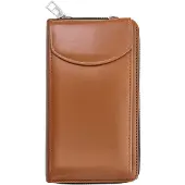 OEM Stilvolle Handtasche für Smartphones - Hanydtasche mit Reißverschluss Braun