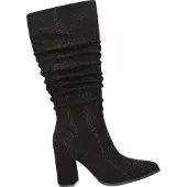 La strada Damenschuhe Schaftstiefel Schwarz Freizeit