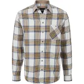 Babista Flanellhemd "Hemd SALTINORA", Herren, Gr. L, weit, braun (braun kariert), Obermaterial: 100% Baumwolle CO., Hemden Flanellhemd