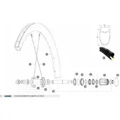 Mavic Cosmic Pro Carbon Sl Ust 20 Rear Felge
