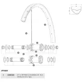 Mavic E-crossmax 29 Linke Speichen 14 Einheiten