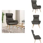 vidaXL Relaxsessel Dunkelgrau Samt - Sessel