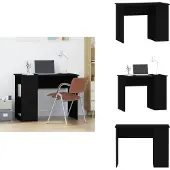 vidaXL Schreibtisch Schwarz 100x55x75 cm Holzwerkstoff - Schreibtische