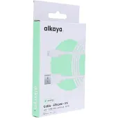 Alkaya Speed Flex Datenkabel Silikon 12W, 1m weiss