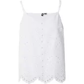 Pieces Top Vilde 17156563 Weiß Regular Fit
