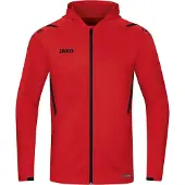 Jako Challenge Kapuzenjacke Damen - Rot / Schwarz