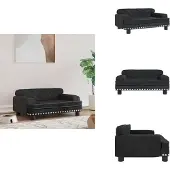 vidaXL Hundebett Schwarz 70x45x30 cm Samt - Hundebetten