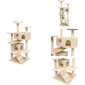 vidaXL Katzen-Kratzbaum Sisal 125 cm Beige - Kratzbäume