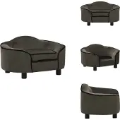 vidaXL Hundesofa Dunkelgrau 67x47x36 cm Plüsch - Hundebetten