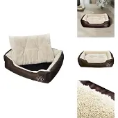vidaXL Warmes Hundebett mit Polsterkissen XL - Hundebetten