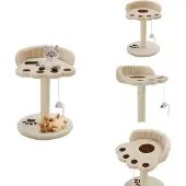 vidaXL Katzen-Kratzbaum Sisal 40 cm Beige und Braun - Kratzbäume