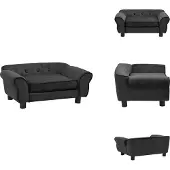 vidaXL Hundesofa Dunkelgrau 72x45x30 cm Plüsch - Hundebetten
