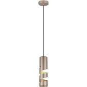 TRIO Hängeleuchte Stream, braun, Ø 8 cm, Metall, GU10