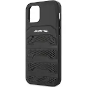 Mercedes Amg Amhcp12sgsebk Iphone 12 Mini 5.4 Leather Debossed Lines Handyhülle