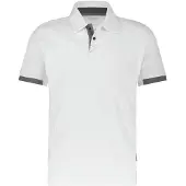Dassy Poloshirt Traxion 710026 PES44 Gr. 4XL weiß/anthrazitgrau