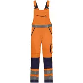 Dassy Warnschutz Latzhose Malmedy 400156 PESCO74 MINUS Gr. 46 neonorange/dunkelblau