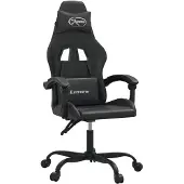 vidaXL Gaming-Stuhl Schwarz Kunstleder