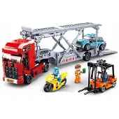 Sluban Town Lkw-transport 542 Stücke Konstruktion Spiel Silber Silber One Size
