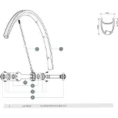Mavic R-sys Slr Vorderradfelge