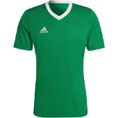 Adidas Fußballtrikot PERFORMANCE "ENT22 JSY", Herren, Gr. L, grün (team grün, weiß), Obermaterial: 100% Polyester, bestickt, V-Ausschnitt, Trikots Fußballtrikot