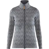 Fjällräven Snow Cardigan W Damen Strickjacke Midlayer Outdoorweste grey L grau