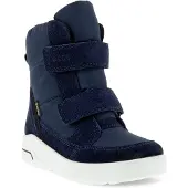 Ecco Kinder Stiefel/ Winterstiefeletten URBAN SNOWBOARDER Dunkel Blau Rauleder Textil Mix Größe: 32