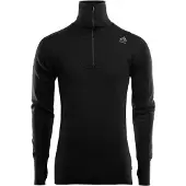Aclima - Doublewool Polo Shirt Zip - Merinopullover Gr M schwarz