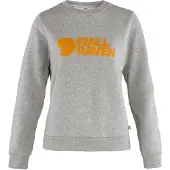 Fjällräven Pullover Logo Grey-Melange Damen-XL