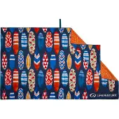 Lifeventure Bedrucktes SoftFibre Trek Handtuch aus recycelten Surfbrettern