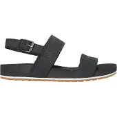 Timberland für Damen. TB0A2AT90011 Ledersandalen Malibu Waves schwarz (37 W), 1 bis 3 cm, Schnalle, Lässig