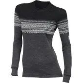 Aclima - Women's Marius Crewneck - Merinounterwäsche Gr M schwarz/grau