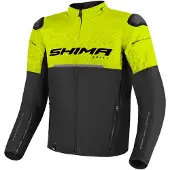 SHIMA Drift Motorrad Textiljacke, schwarz/gelb, M